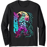 Godzilla Neon Mechagodzilla Movie Long Sleeve T-Shirt