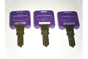 GILLETTE Global Link G378 Keys RVs Motorhome Trailer Key Cut to Key/Lock Number Three 3 Purple RV Keys GLOBAL LINK LOCK Replacement Keys