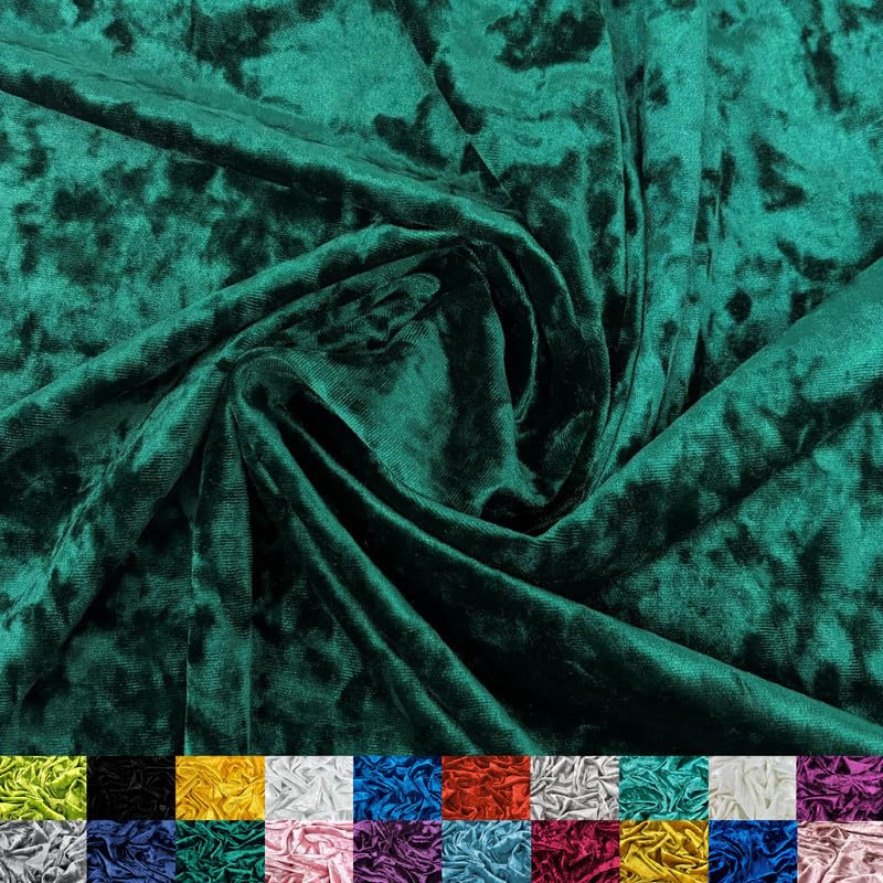 Ice Fabrics Stretch Crushed Velvet Fabric by The