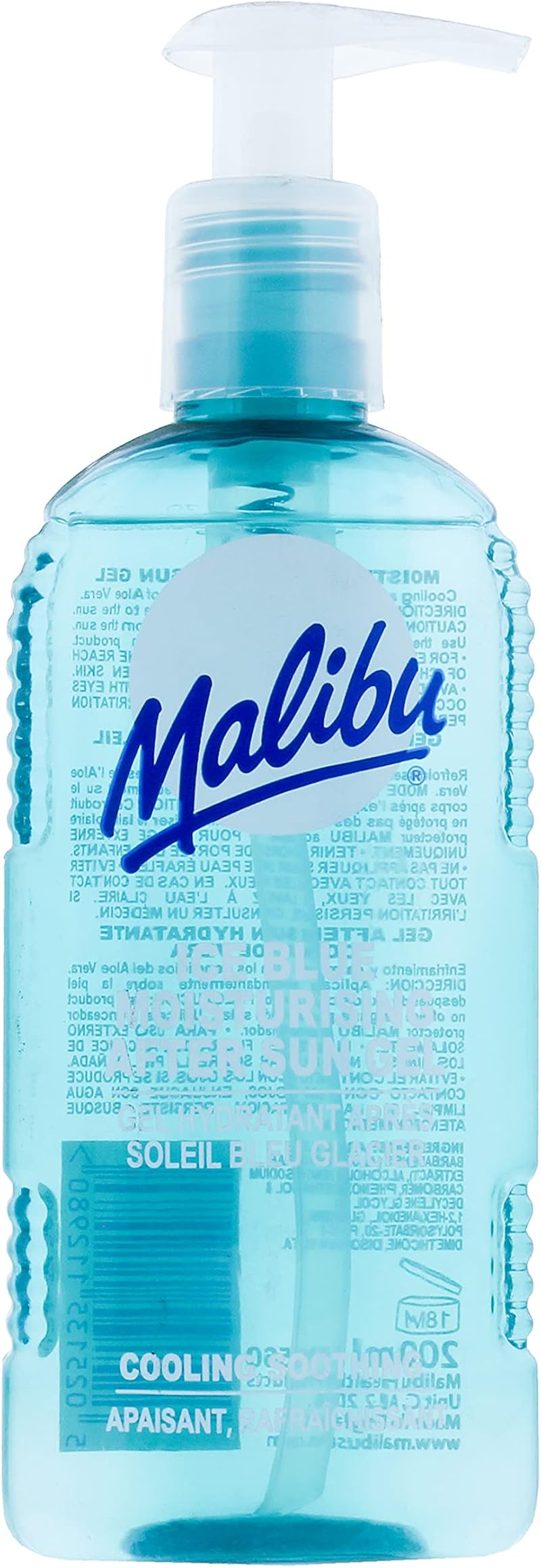 Malibu Ice Blue After Sun Gel 200ml Cooling Moisturising Gel