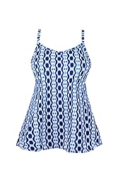 JINXUEER Women's Plus Size Flowy Swimsuit Crossback