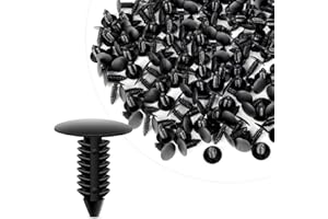 GOOACC Nylon Bumper Fastener Rivet Clips Fender& Bumper Shield Retainer for GM, Ford & Chrysler 7mm Hole Retainer Auto Body Clips - 100PCS