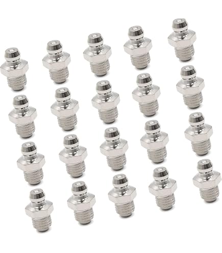 thumbnail image 2 of X AUTOHAUX 100 Pcs M8x1 Car Grease Nipple Fitting 45 Degree Galvanized... 2 of 13