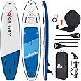 Abahub Inflatable SUP, Wide 10'6" x 31"/34" x 10'6" iSUP, Blue Standup Paddleboard with Adjustable SUP Kayak Paddle, for Yoga, Paddle Board, Kayaking, Surf, Canoe, Fishing