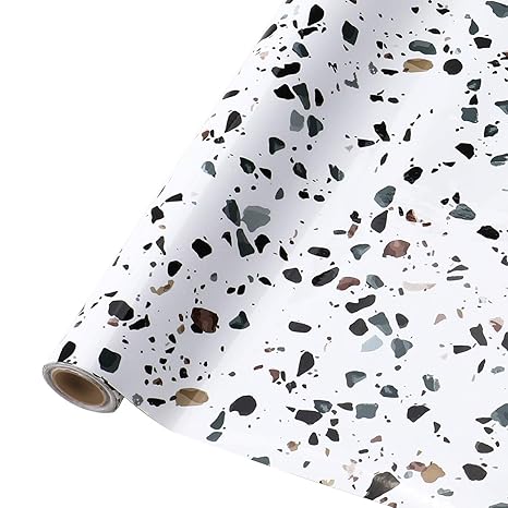 KINLO 61 x 500cm Fliesenaufkleber selbstklebend Küchenfolie Tapete Tischfolie Wandaufkleber Klebefolie Wasserdicht Möbelfolie