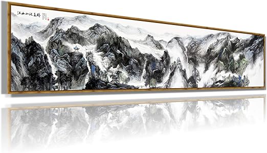 Poster De Pared Abm Arte De Pared Fino Lienzo Enmarcado Grande