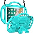 LTROP iPad 6th Generation Case, 9.7 iPad Case 2018, iPad 9.7-Inch Case - Light Weight Shock Proof Handle Stand Shoulder Strap Kids Case for 9.7 inch iPad 6th Gen/ 5th Gen/Air 2/ Air - Turquoise
