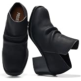 Project Cloud Genuine Leather Heeled Boots For Women - Slouch Womens Boots | Ankle Boots for Women with SmartFoam Insole Fall Boots - Non-Slip Block Heeled Winter Boots for Women &amp; Comfy Women's Boots