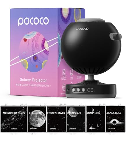 Amazon.com: POCOCO Galaxy Star Projector + Moon and Stars Series