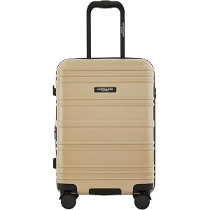 Scotch & Soda Rotterdam Expandable Hardside Luggage, Travertine, 22" Carry-On