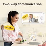 NETVUE Peekababy Smart Baby Monitor 5'' LCD Camera Night Vision 2-Way Talk view 4