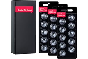 LA FEE Hearing Aid Domes for Oticon Minifit Bass 8mm Open（3 Pack），Universal Domes for Oticon Hearing Aid Supplies