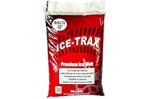 PARTNERS BRAND Premium Ice Melt, Blue (50 lb Bag) – Fast-Acting, Industrial-Grade Ice Melter for Sidewalks, Driveways & Parking Lots, Melts to -10°F, Concrete Safe, Non-Greasy, Slip-Free Formula