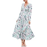 Sissyaki Womens Long Sleeve Summer Maxi Dress 2026 Floral Dress Spring Wedding Guest Dress
