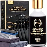 20H Advanced Graphene Ceramic Coating for Cars, Motorcycles & Boats - Self-Cleaning Effect, Ultra-High Gloss, Long-Term Protection (60mL) - Car Detailing Kit