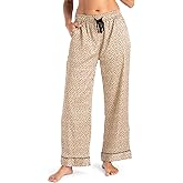 Hello Mello Beauty Sleep Satin Pajama Pants Lounge Pajama Bottoms For Women, Girls