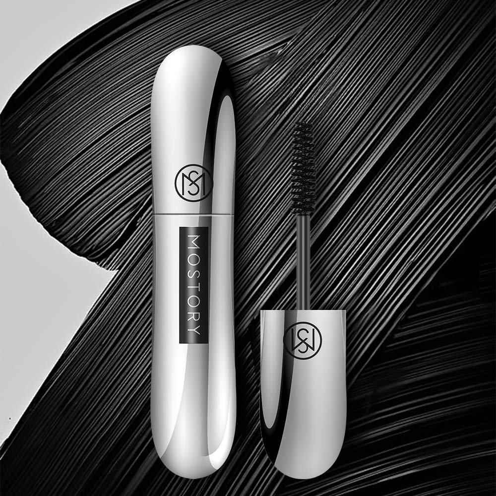 MOSTORY Cloud Volume Lash Mascara Black - Lash Mascara Black Volume Length Smudgeproof Curl Eyelash Lifted Thick Long Lasting Volumious 4D Silk No Flicks No Clumps Bristle Brush (0.3 oz) : Beauty