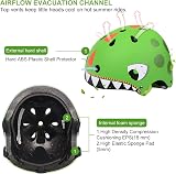 Wdmiya Kids Helmet 50-54cm Dinosaur Multi-Sports Set 7pc Protective Gear view 4