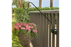 Premium - Hold It Mate Multi Use Hook Kit for Vertical Spindled Railings, Hang Flower Baskets Chimes Bird Feeder 15LBS Weight Limit