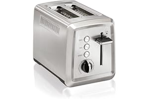 Hamilton Beach 2 Slice Toaster with Extra-Wide Slots, Bagel Setting, Toast Boost, Slide-Out Crumb Tr...