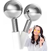Mon&eacute;tBeauty Tighten Skin, Depuff &amp; Sinus Relief? Try Stainless Steel Ice Globes for Facials, Durable Cryo Globes Tighten Pores, Face Globes for Facial Massages &amp; Daily Beauty Routines