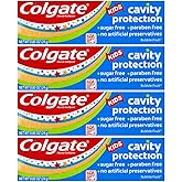 Colgate Kids Cavity Protection Fluoride Toothpaste, Bubble Fruit Flavor, Travel Size 0.85 oz (24g) - Pack of 4