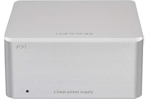 FANMUSIC Topping P50 Linear Power Supply for Topping D50/D50s/DX3 Pro/A50 110V-240V (Silver)