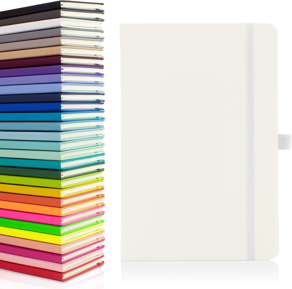 Notes London Eco A5 Notebook with Lined Pages, Pen Loop & Pocket