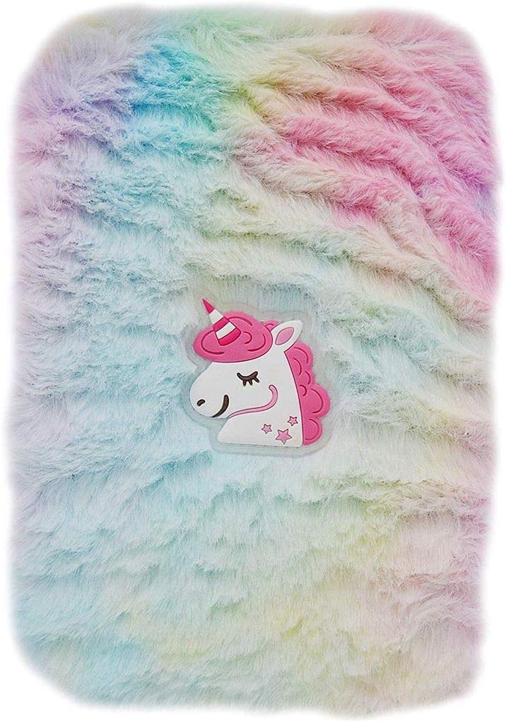 Gliese Premium Stylish Unicorn Print Large Capacity Hardtop EVA Pencil Case Organizer School Kids Girls Women Pen Holder Pouch Multipurpose (Unicorn Purple with Light)