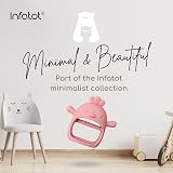 Infatot Teething Mitten Chicken Silicone Baby Glove Plum view 7