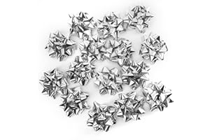 CHOIEO 15 Pcs Gift Bows Assortment, Decor for Christmas, Birthdays, Weddings, Holiday Embellishments, Presents, Wrapping Paper, Anniversaries, Baby Showers, Bridal Showers, Hanukkah (Silver)