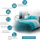 Gaveno Cavailia Urban Ombre Bed Set Duvet Cover Teal Double view 4