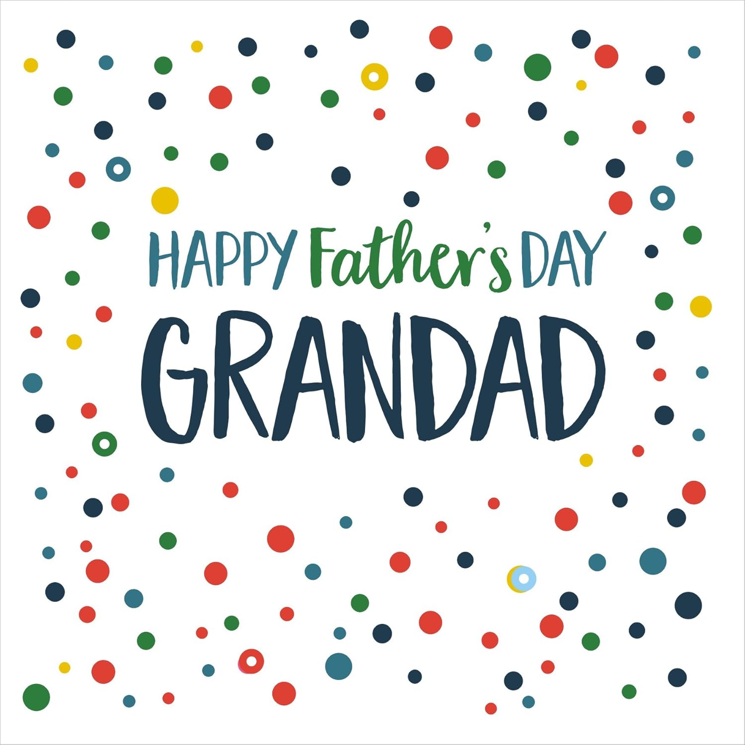 Pom Pom Grandad Father's Day Card, White, 150mm x 150mm - Image 4