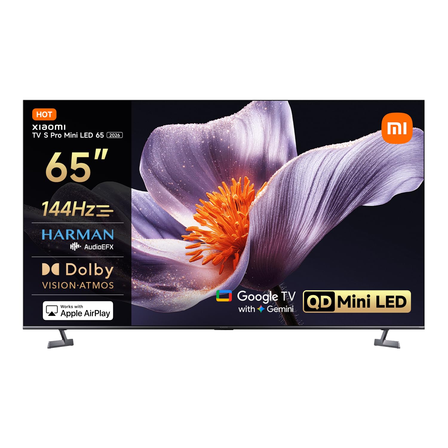 Xiaomi TV S Pro Mini LED 65, Smart TV, 4K QLED 144Hz Google TV, Dolby Atmos