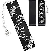 Berirexrion Smut Bookmark Gifts for Men - I Don't Watch Po*n Read It Like a Fu*King Lady Bookmarks Funny Smutty Personalized Unique Metal Book Marks Accessories for Reading Readers Friends Bookworm