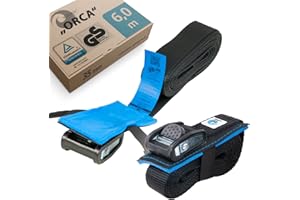 valonic ORCA - tie Down Straps Heavy Duty - 1600kg, Padded, cam Buckle, 4m, 2 Pack - for roof Rack, Surfboard, Kayak and Padd