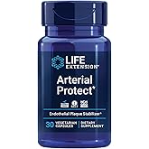 Life Extension Arterial Protect - Blood Pressure Supplement for Heart Health - with gotu kola and Pycnogenol Dried French Maritime Pine bark extracts - Gluten-Free, Non-GMO, Vegetarian - 30 Capsules
