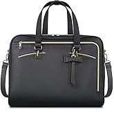 MATEIN 17.3 Inch Laptop Briefcase, Extra Large Convertible Briefcase Backpack for Women, Waterproof Laptop Bag for Work, 3 in 1 Shoulder Bag Computer Messenger Bag Gift for Business Office Lady, Black