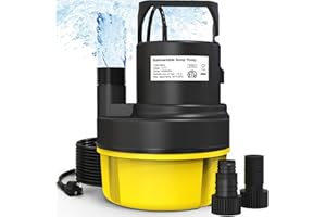AgiiMan Submersible Water Pump - 2HP 3500GPH Pool Cover Pump, 25FT Cord Sump Pump for Dirty Water Removal, Basements, Floods and Hot Tub Water Removal