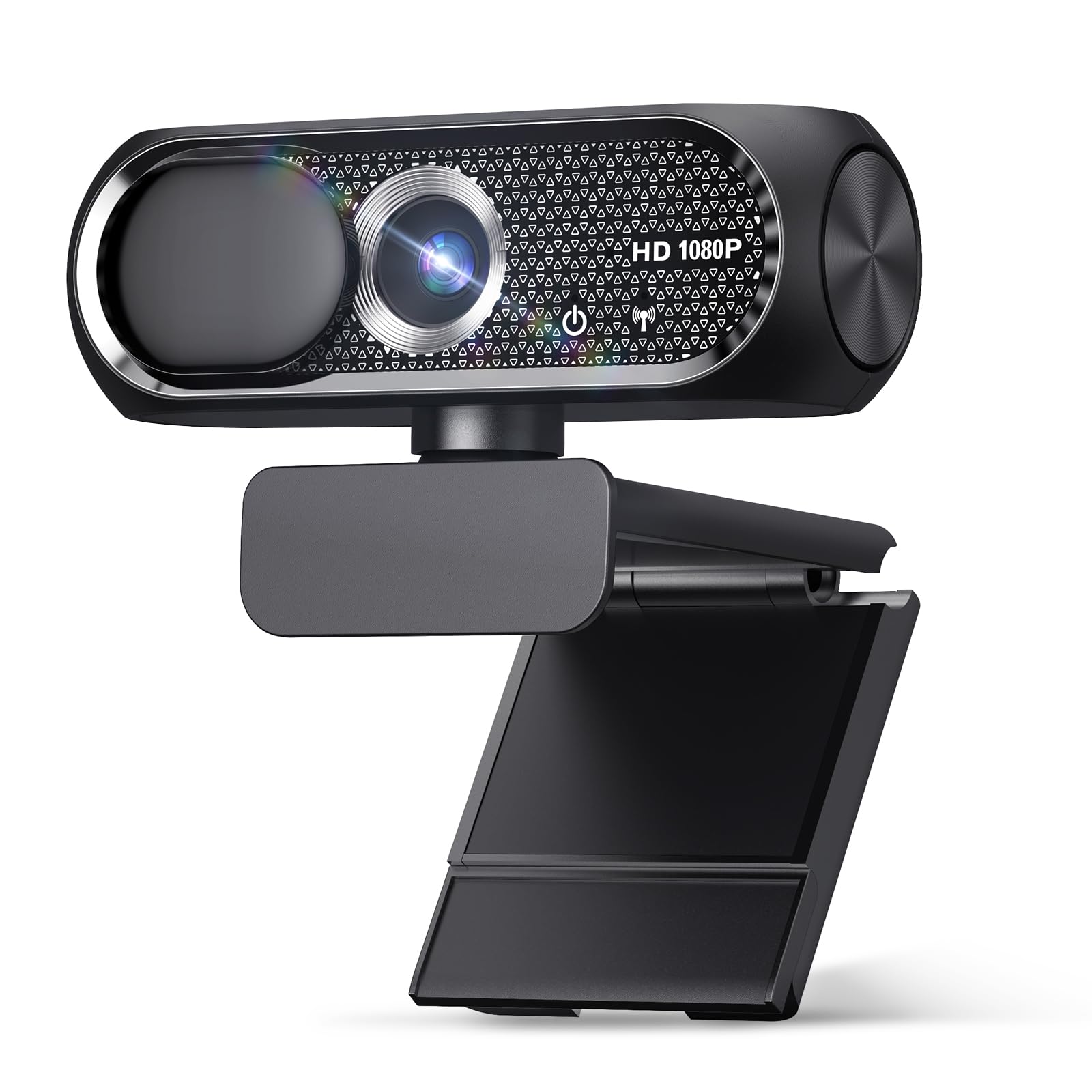 Photo 1 of Shcngqio 1080P HD Webcam with Microphone, Noise Cancellation, Privacy Cover, Wide-Angle Lens, Auto Light Correction, Plug & Play USB Webcam for Laptop, Desktop, PC, Mac, Zoom, Skype, Streaming (Black)