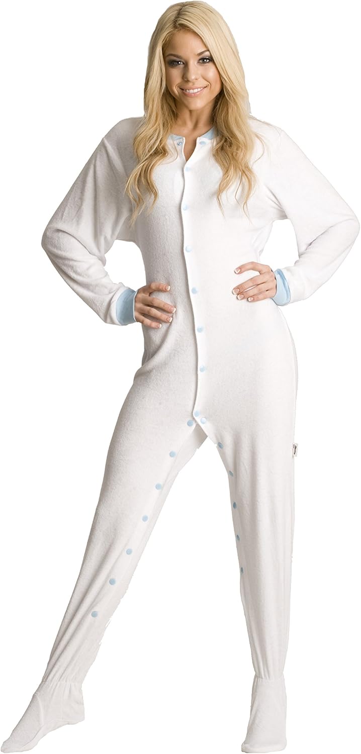 terry cloth footed pajamas