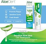 Aloe Dent Sensitive Aloe Vera Gel Toothpaste Fluoride Free 100ml view 2