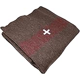 Swiss Style Army Blanket, Mil-Spec, 62 in x 84 in, Wool Blend, Flame Retardant