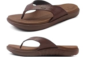 KuaiLu Flip Flops For Women Ladies Orthotic Yoga Mat Cushion Sandals Dressy Womans Lightweight Summer Slip On Beach Sandles with Comfortable Arch Support (US Size 5-12)