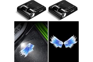 VAITARKLI Car Door Lights Projector, 2PCS Angel Wing Car Door Projector Lights Wireless Universal Welcome Courtesy Ghost Shadow Lamp Fit for All Car Models