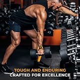 WFX Weight Lifting Straps Wrist Support Padded Neoprene Gym Yellow view 4