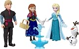 Mattel Disney Frozen Anna Elsa Kristoff Olaf Set of 4 Small Dolls view 6