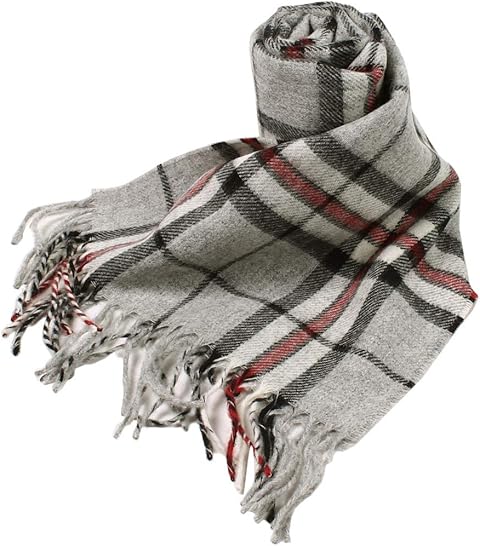 Hilltop Tartan Scarf: Grey Thompson Hilltop Tartan Scarf: Grey Thompson
