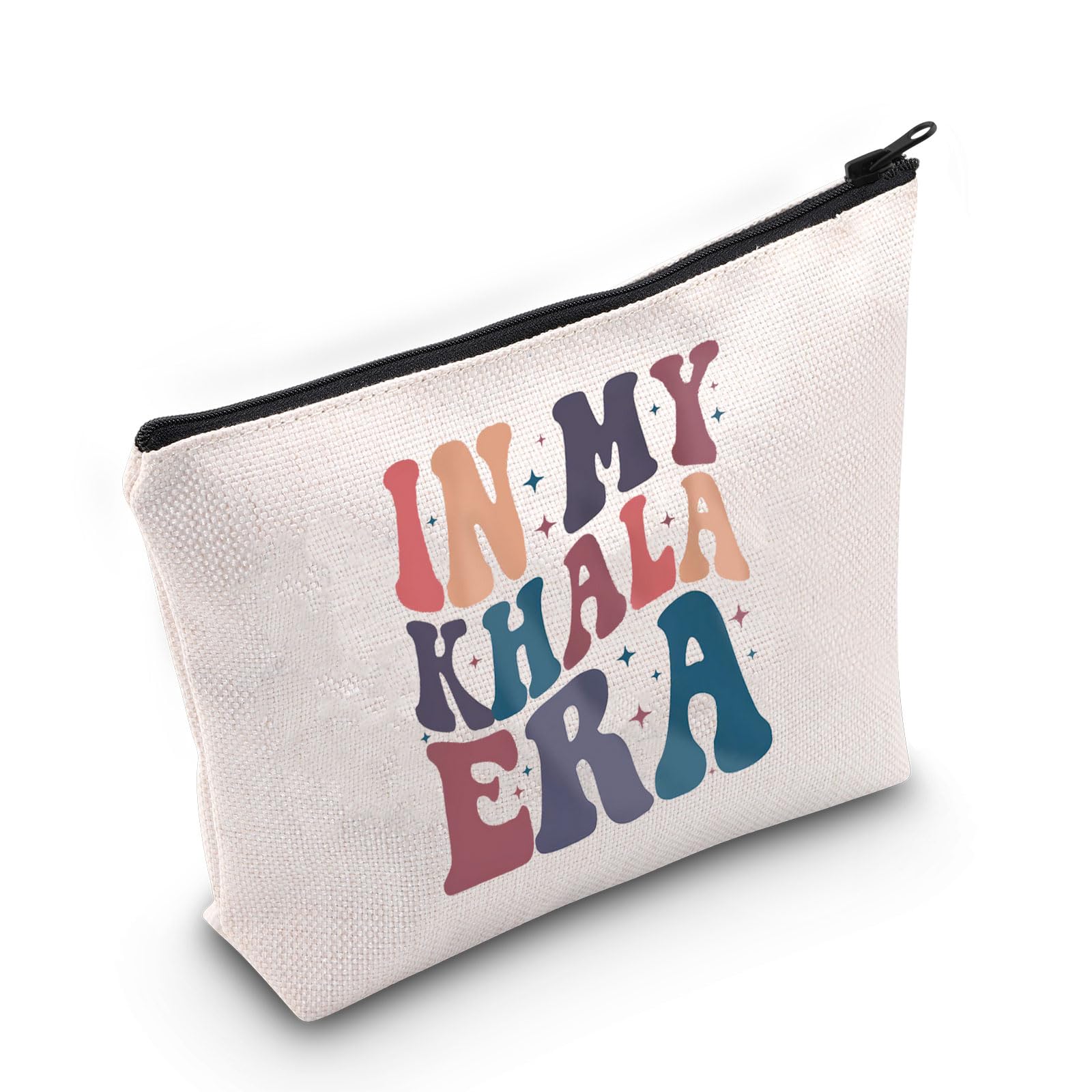 Mothers Day Gift Best Khala Indian Aunt Gift Pakistani Aunt Makeup Bag Promoted to Khala Gift in My Khala Era Cosmetic Bag (Khala UK2)