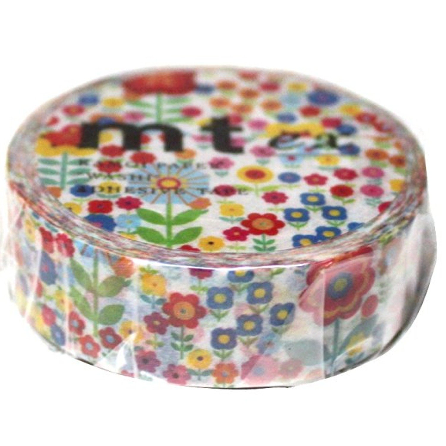 MT Washi Masking Tape, Littler Flowers Garden, 15mm x 10m (MTEX1P101)
